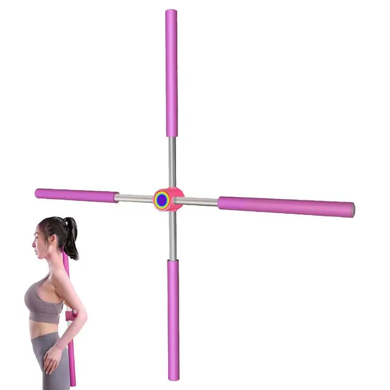 Yoga Sticks Stretching Tool Detachable Yoga Training Sticks For Posture Retractable Posture Corrector For Adult And Child Back