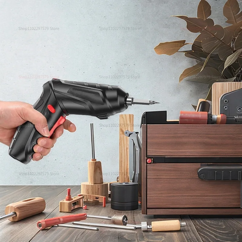 3.6V Electric Screwdriver Rechargeable Cordless Electric Drill Power Tool Set 1800mAh Lithium Battery Mini Household Screwdriver