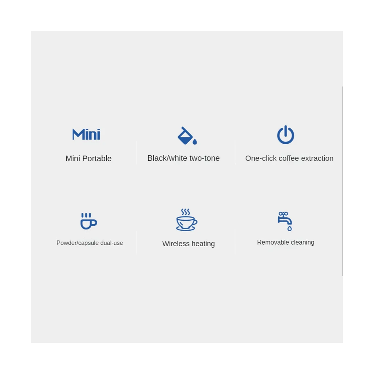 Caffettiera elettronica Macchina per caffè espresso ricaricabile Caffè portatile per auto Crea caffè macinato e caffè espresso da viaggio in campeggio