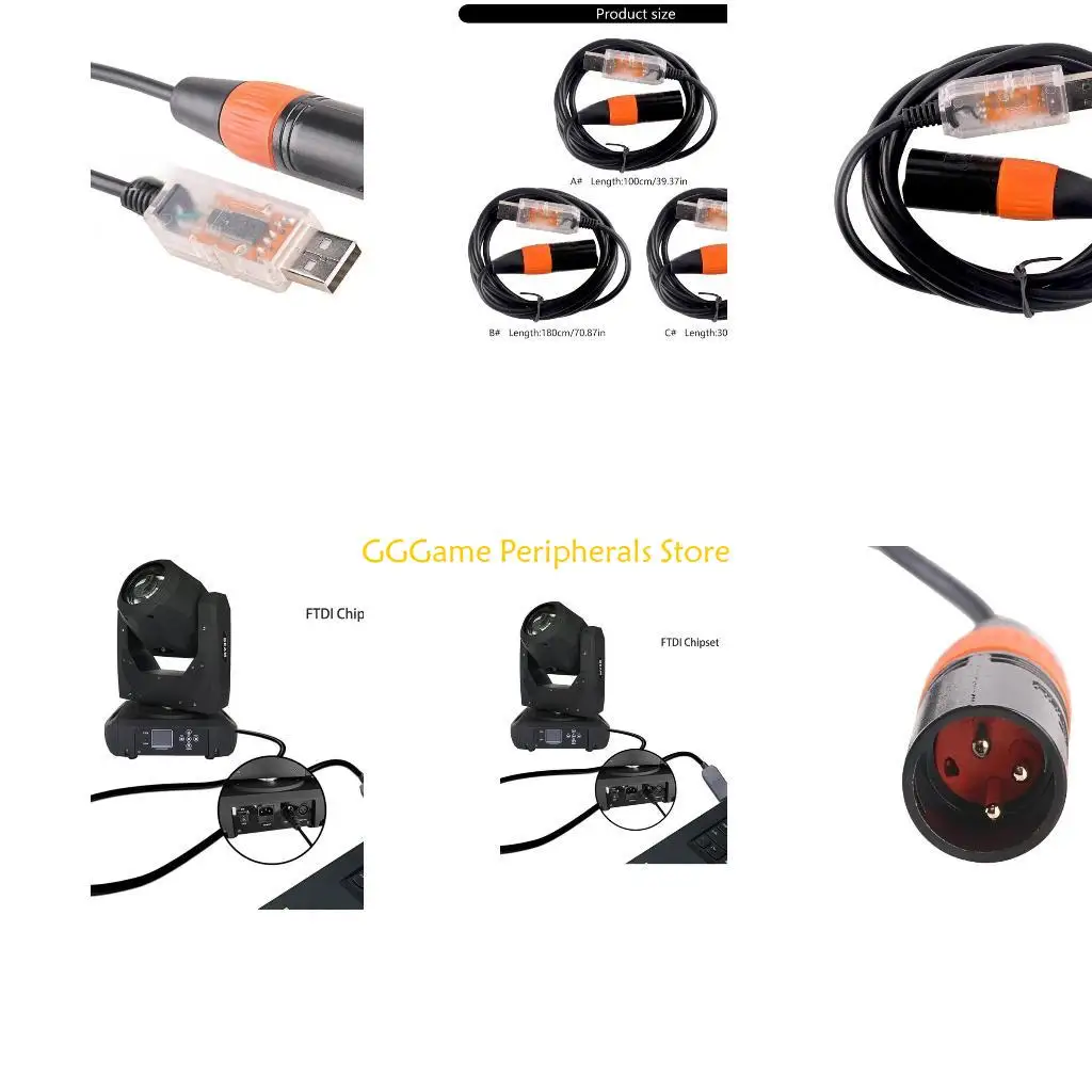 

U55B Efficient USB To RS485 Converter Cable For Sound And Light Systems 1.80m 1.0m 3.0m