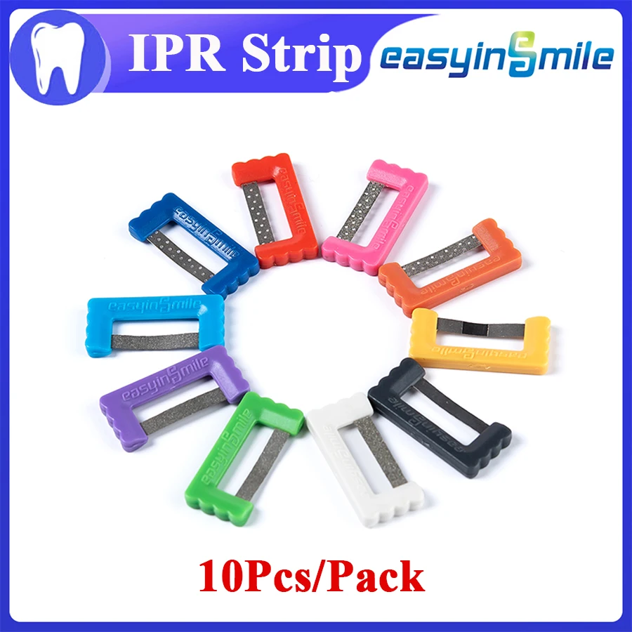 

EASYINSMILE Orthodontic IPR Kits Reduction Strip Dental Interproximal Enamel Strips 10Pcs