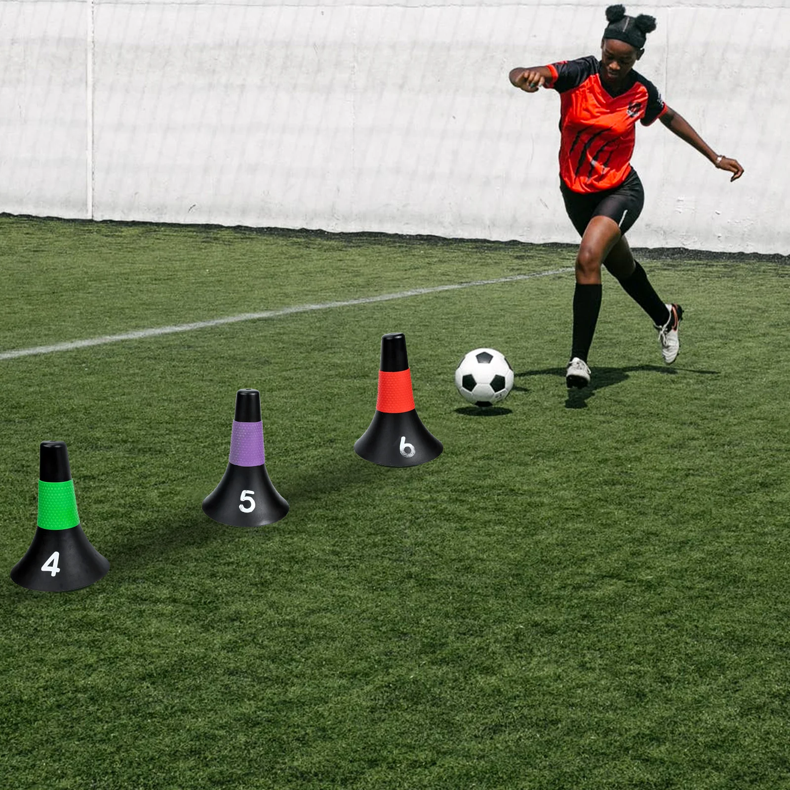 

Soccer Cones Football Marker Sign Obstacle Training Agility PE Lightweight Portable Sports Supplies Mini Roadblock Team Gadgets