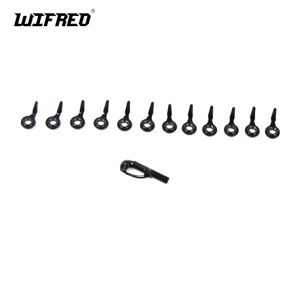 1 Set 12pcs Micro Baitcast Rod Guide Rings Set with Top guide eyelet for Rod Reparing DIY Lure Casting Rods Making