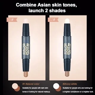 Double-Ended 2 In 1 Contour Pen Stick จมูกใบหน้าไฮไลท์ Shadows คอนซีลเลอร์แต่งตัว V-Face