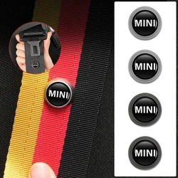 Car Logo Safety Belt Limit Buckle Seat Belt  Non-Slip Fixing Button For MINI Cooper One JCW R56 Countryman Paceman Clubman R58 R