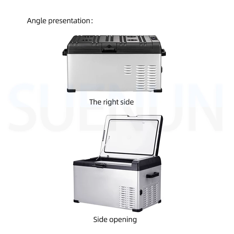 Car Refrigerator 12V/24V Truck Use Household Freezer Refrigerator Outdoor Camping Small Refrigerator Compressor Refrigeration