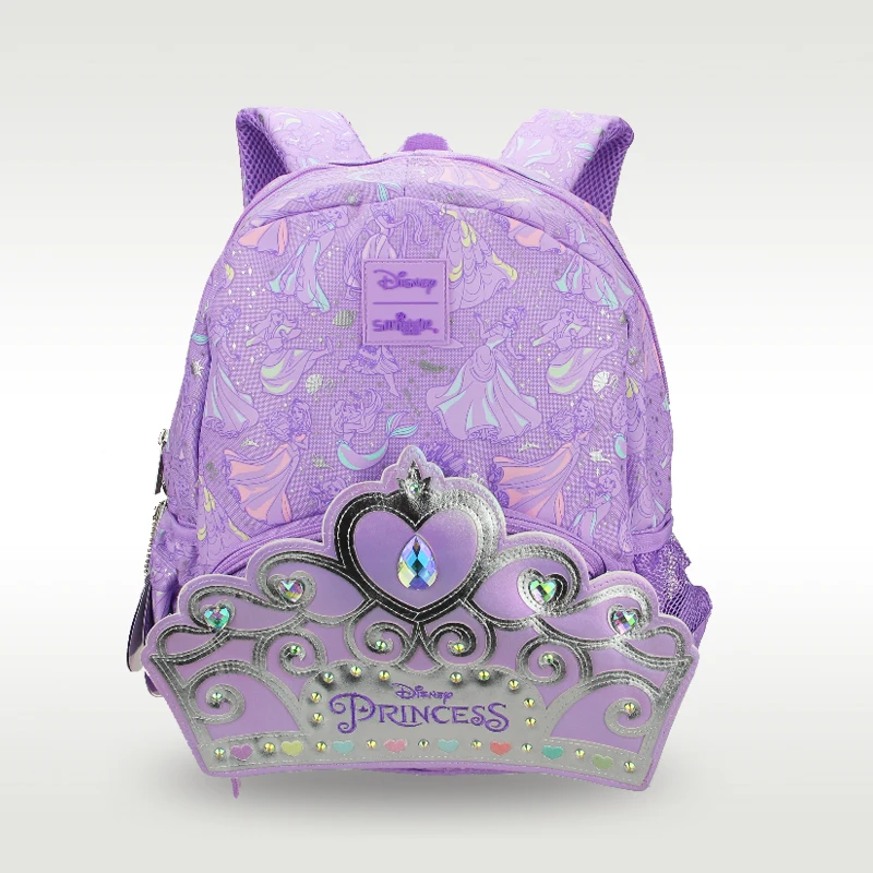 Australia Smiggle original hot-selling children's schoolbag high-quality cute purple princess girl bag 3-6 years old 14 inches