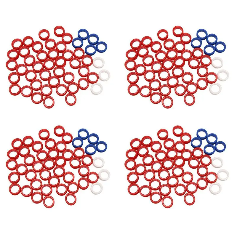 AT13 200 шт. силиконовые кольца на палец для любых ножниц вставки инструменты для стрижки и укладки аксессуары разные цвета