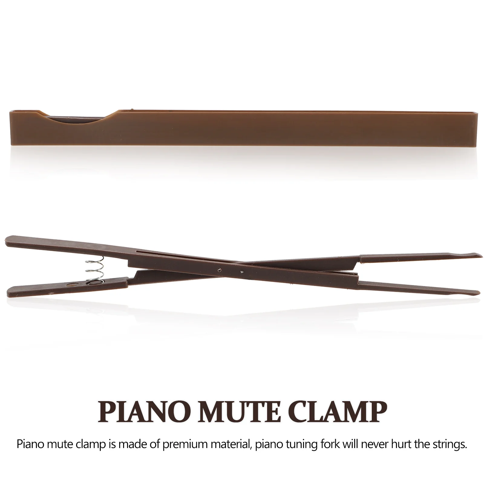 

Piano Mute Clamp Sound Stop Tool Professional Tuner Kit Brown Color Portable Size Compact Design For Piano Repair Gifts