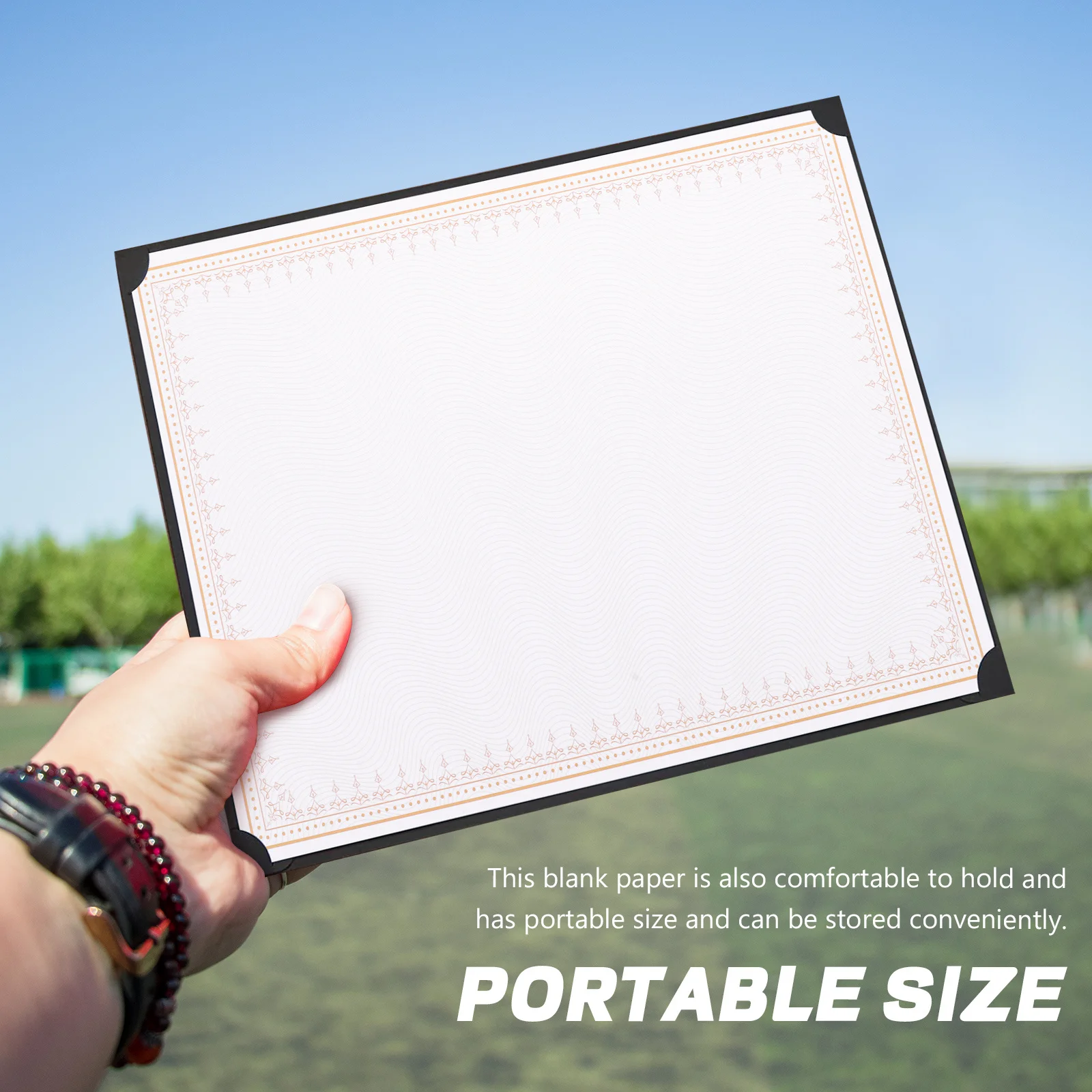 

10Pcs Printable Certificate Paper A4 Blank Writable for Office School Diploma Award Certificate Inner Pages Diploma Paper