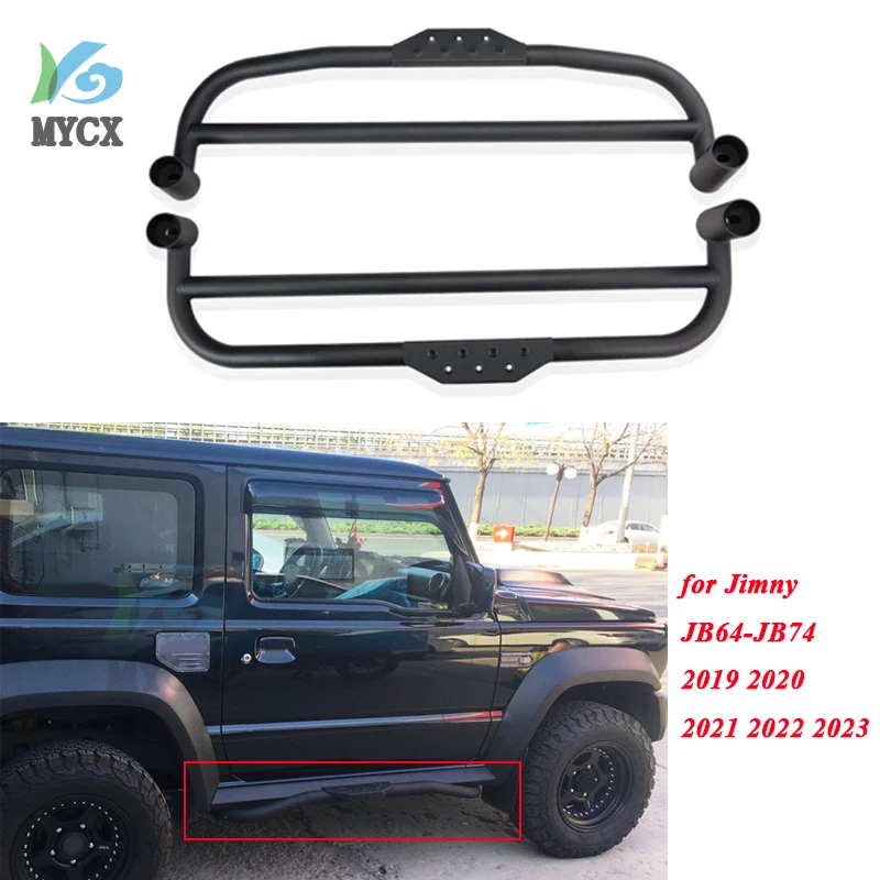 

side step bar foot pedal running board for Suzuki Jimny 2019-2022 JB64-JB74,OE model,Thicken steel,ISO9001 quality,load 300kg