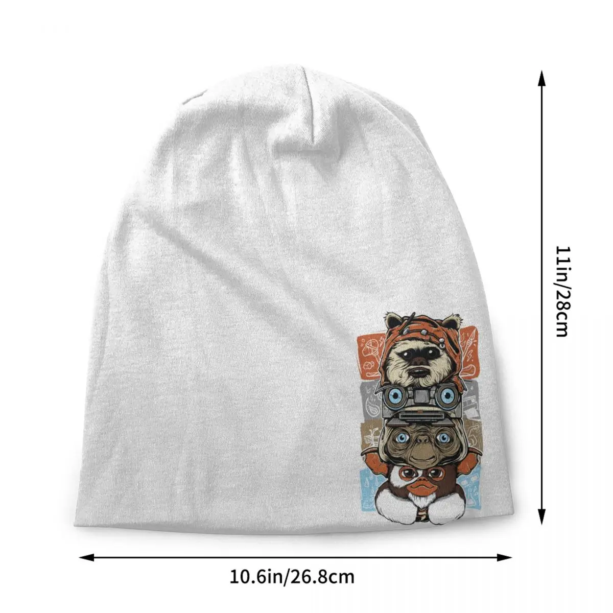 Custom Gremlins Mogwai Skullies Beanies Caps Women Unisex Hip Hop Winter Warm Knit Hat Adult 80s Movie Gizmo Monster Bonnet Hats