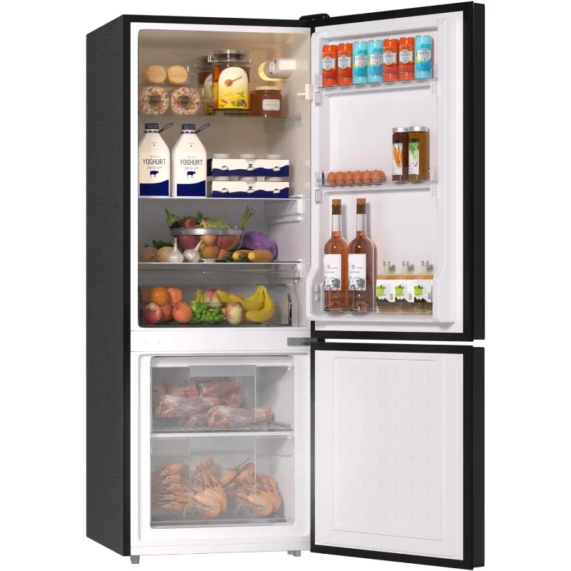 BANGSON 7.1 Cu.Ft Apartment Size Refrigerator with Freezer, Kitchen Fridge with Bottom Freezer, 2 Doors