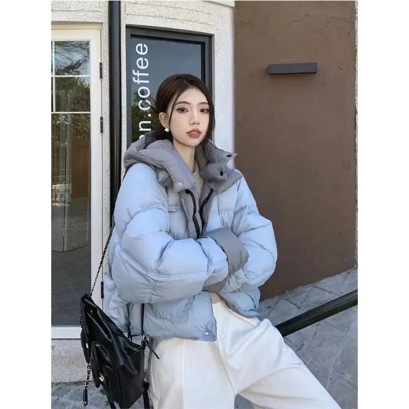 

Gagarich двусторонняя женская куртка контрастного цвета, новинка зимы 202, корейский стиль, с капюшоном, роскошные контрастные свободные парки, топ