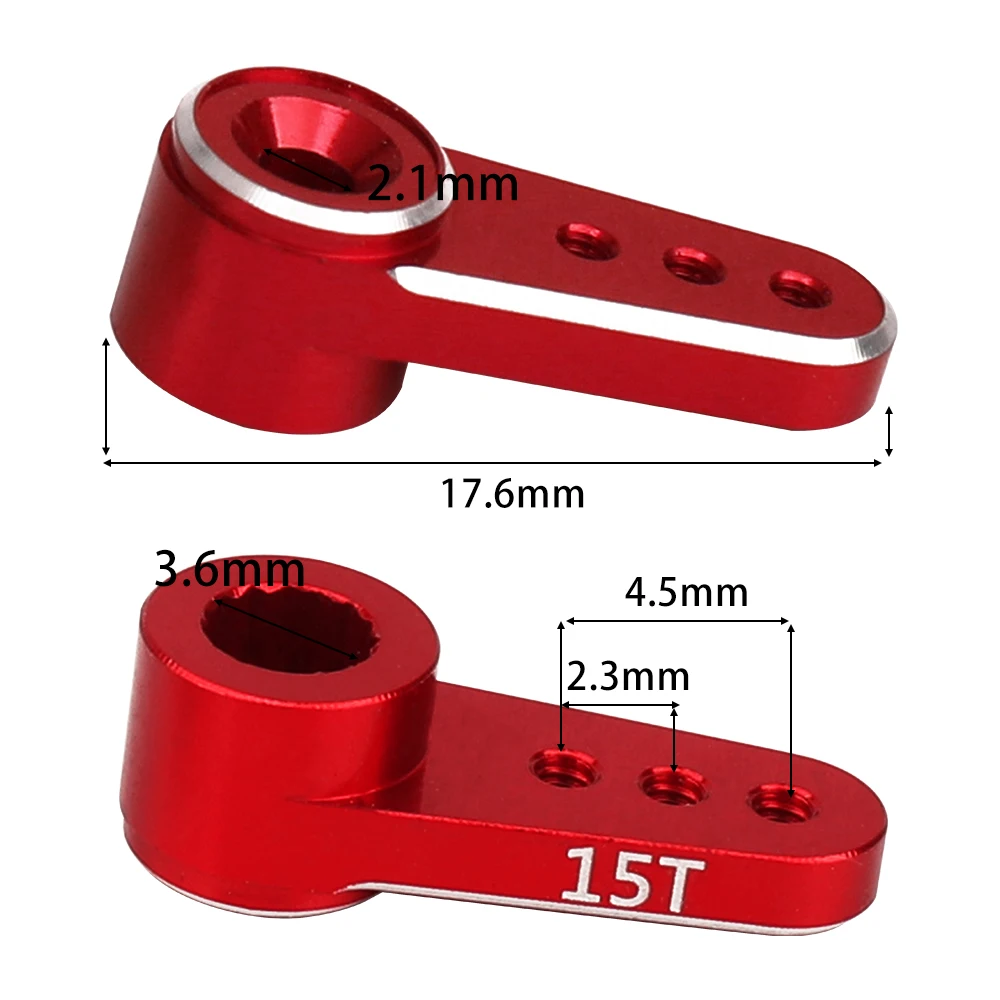 1PC 15T RC Servo Horn Arm for Emax ES08MA II Axial SCX24 1/24 RC Crawler Car for Model RC Crawler Car Parts