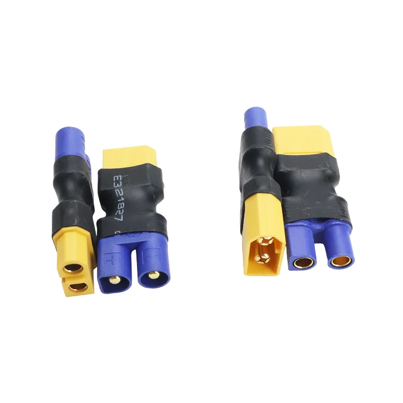 Adaptateur XT60 à XT30 XT90 EC5 TRX T femelle à mâle, connecteurs Deans, hélicoptère RC, quadrirotor, contrôle de batterie Lipo, 4 pièces