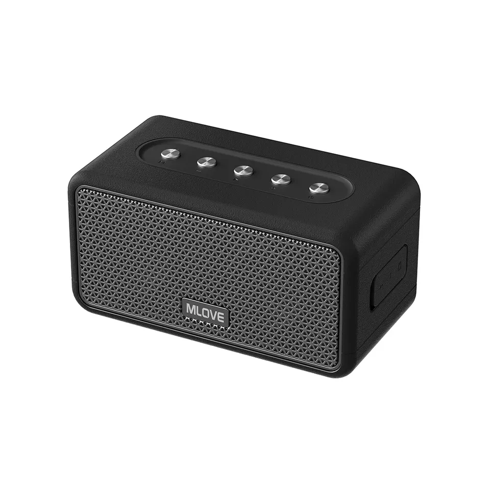  Mlove A100 Portable Bluetooth Speaker Wireless Bluetooth 5.3 Stereo Sound 24-Hour Playtime Rich Bass IPX5 Waterproof 