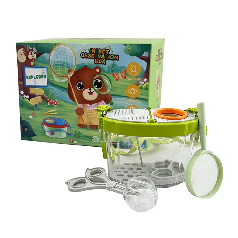 

Insect Observation Box With Magnifying Glass Children's Insect Observation Box Transparent Collection Observation Research