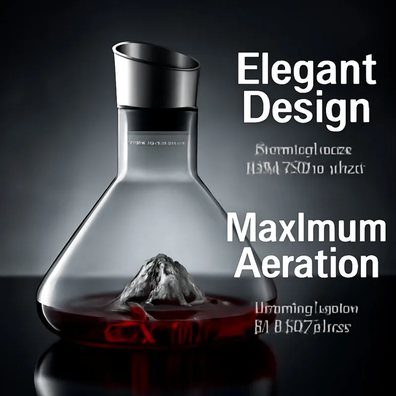 

Creative Iceberg Waterfall Wine Decanter – Lead-Free Crystal Glass Wine Dispenser, Elegant Barware For Quick Decanting