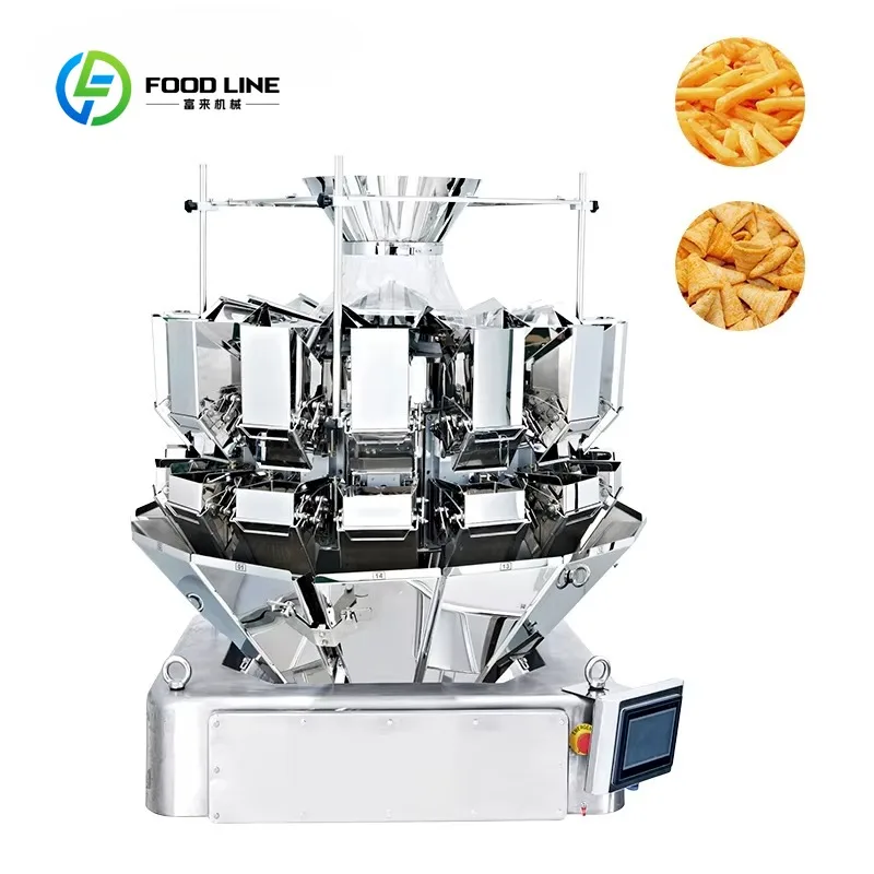 Vertical Vffs Solid Small Bag Filling Food Coconut Wafers Biltong Cracker Chickpeas Silage Gummy Candy Packaging Machine view 4