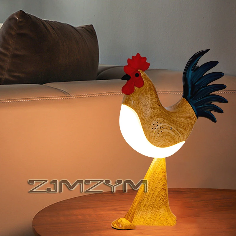 

Creative Night Lights Simulated Animal Funny Easter Home Decor Party Chicken Lamp Chick Night Light With Phone Stand