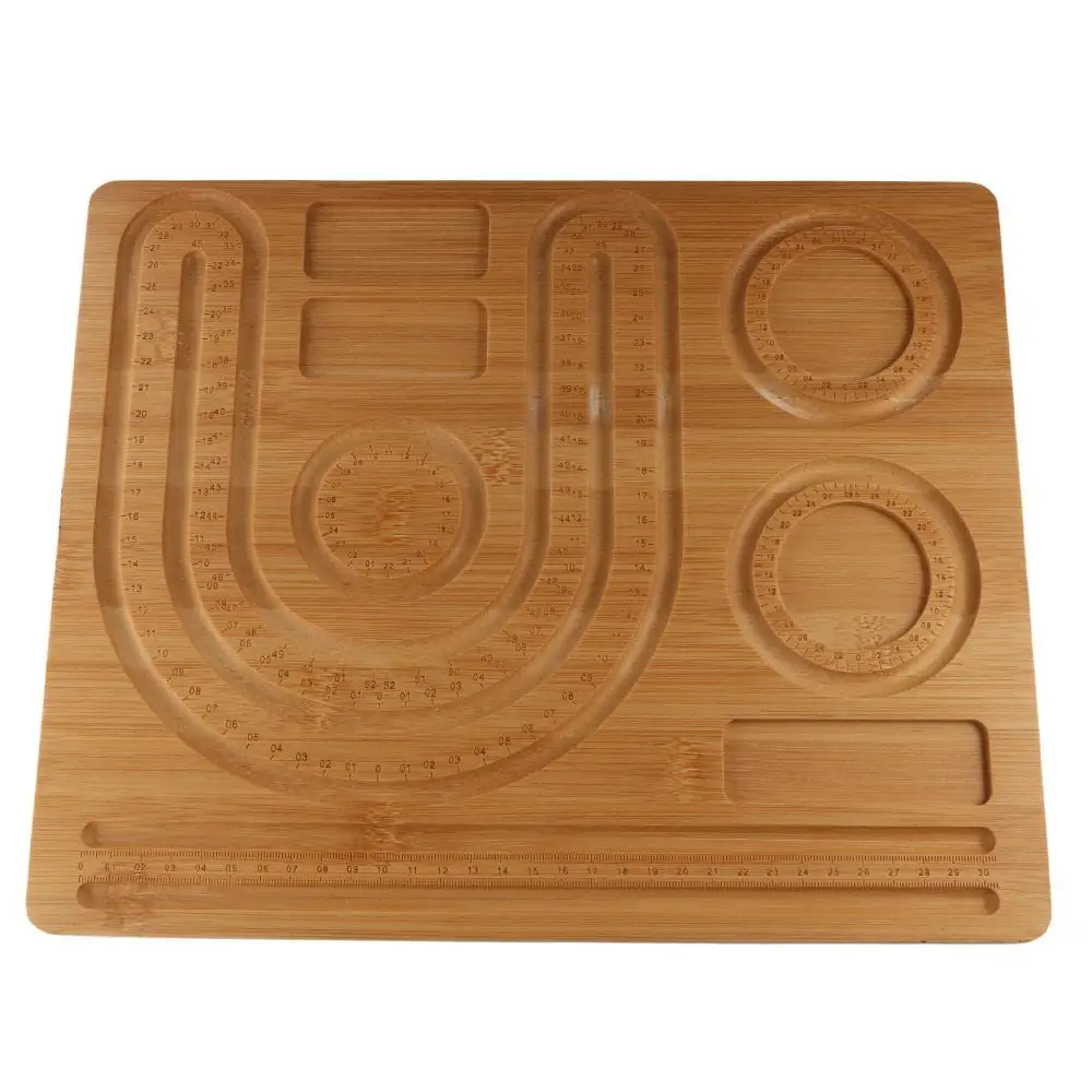 

Multiple Types Jewelry Making Tray Eco-Friendly With Scale Wooden Bead Board DIY Tools Thickened Bracelet Beading Boards