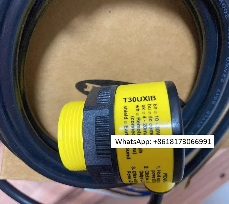 BANNER T30UXIB ultrasonic liquid level material level roll diameter sensor from the United States, 2-meter analog output