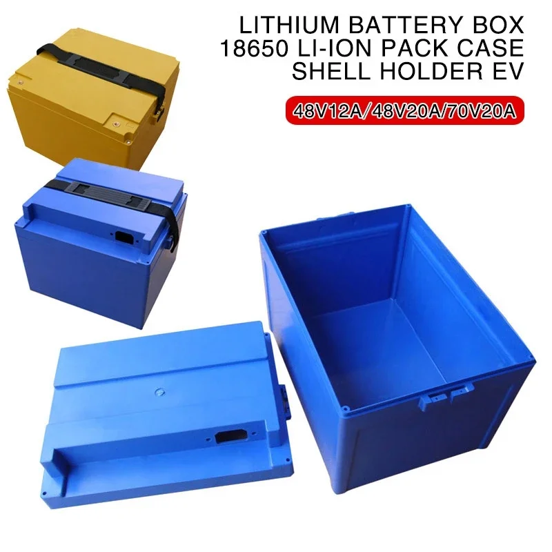 ABS+PC 48V 60V 72V 20Ah 12Ah Lithium Battery Box 18650 li-ion Pack Case Shell Holder EV Tool Parts Insulation Moisture Proof