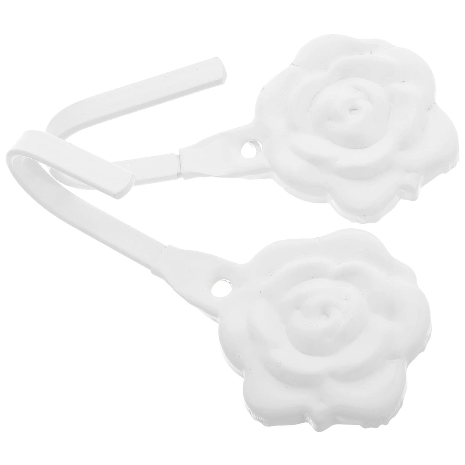 

2Pcs Metal Flower Drapery Holdbacks Vintage Style Wall Hangers for Curtains Hats Scarves Interior Decoration Door Hanger Hook