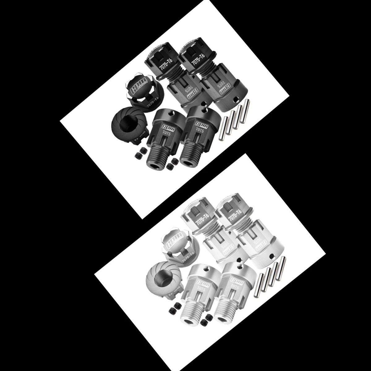 

GPM Aluminum 7075 Hex Adapters (+20mm) And Wheel Lock For AXIAL 1/6 SCX6 Jeep AXI05000