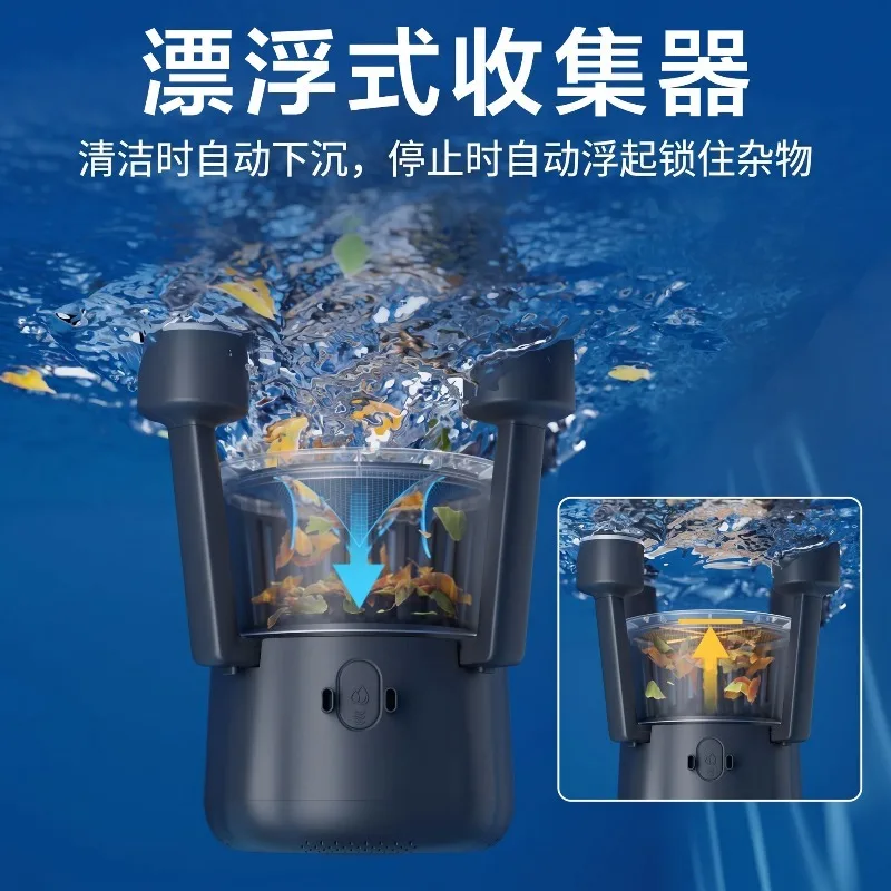 Swimming pool water surface suction, automatic cleaning of slag skimmer, collector