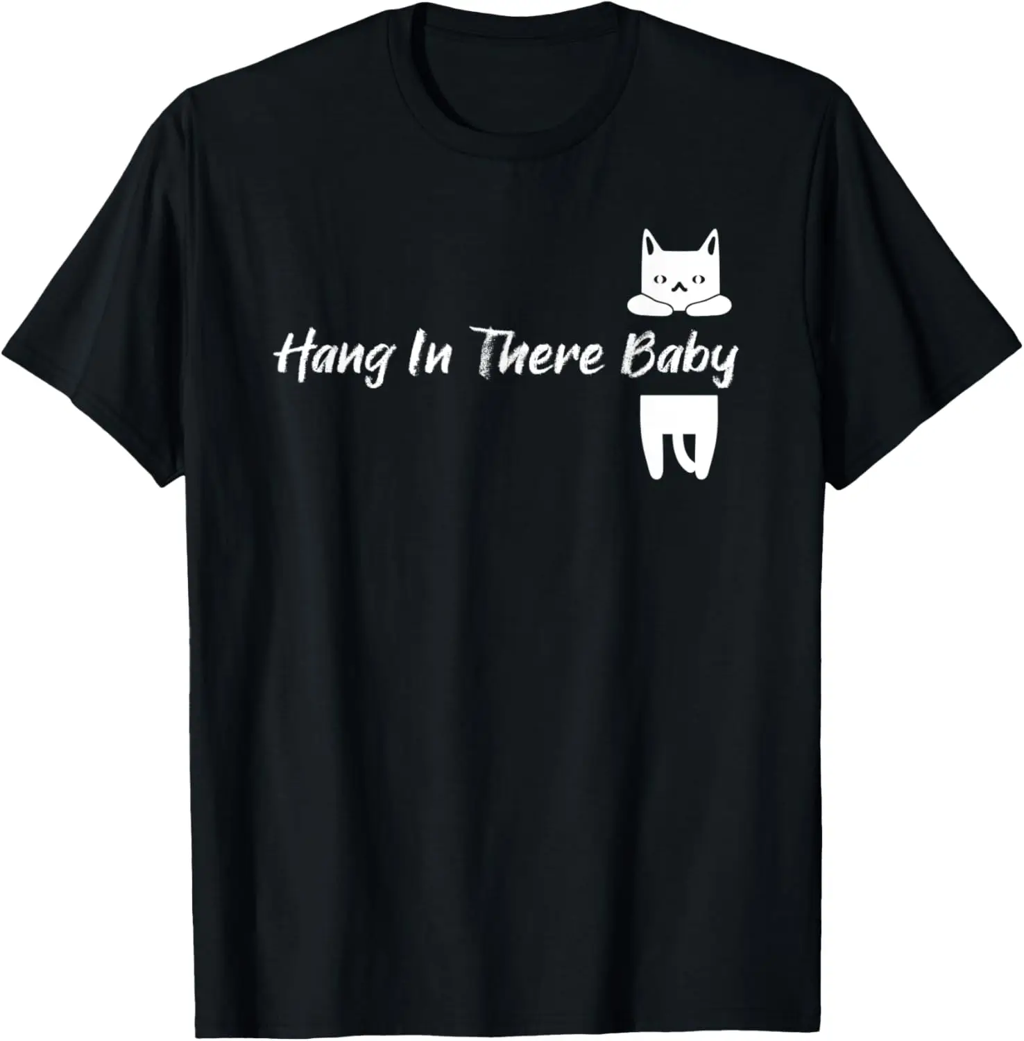 

Nostalgic Hang In There Baby Cute Kitty Therapy T-Shirt
