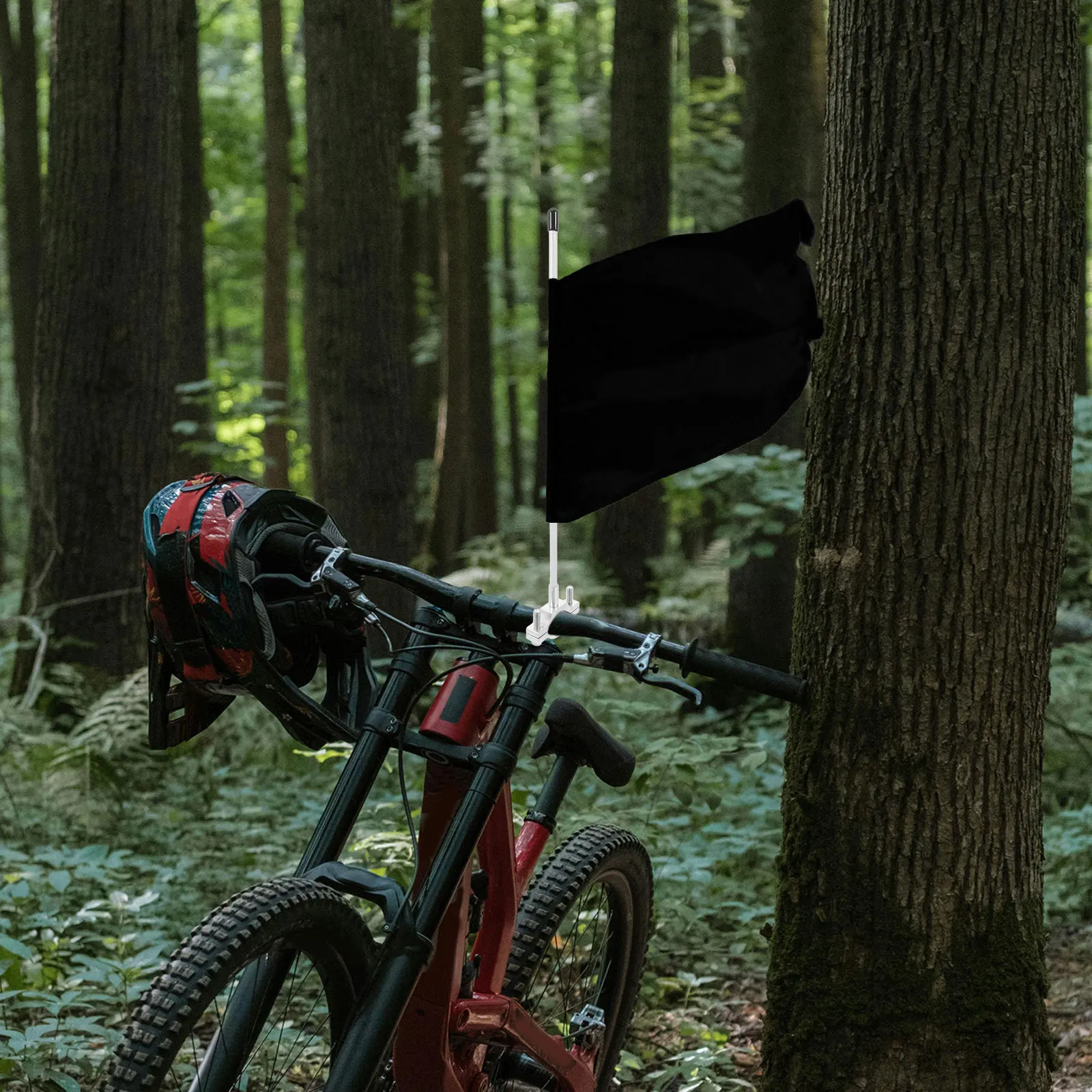 

1pcs Bicycle Flag Pole Stainless Steel Aluminum Alloy Handlebar Mount For Motorcycle Atv Utv Dirt Bike Boat Off Road Safety