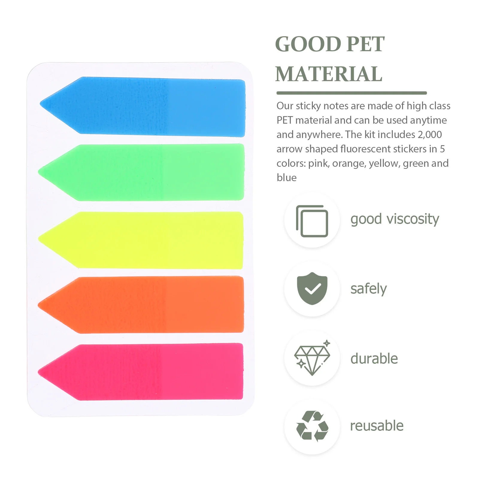 2000 Sheets Supply Household Page Markers Book Tabs Books Labels Multifunction Convenient The Pet Stickers Cases