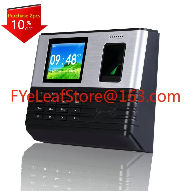 Biometric Fingerprint Time Attendance System Clock Recorder Employee Recognition Recording Device Electronic Machine