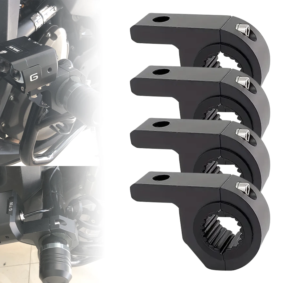 

1/2/4pc Universal Car Motorcycle Headlight Clamps Brackets Tube Clamp Kit For Truck Auto ATV Motorcycle Led Work Bar Lamp Mount