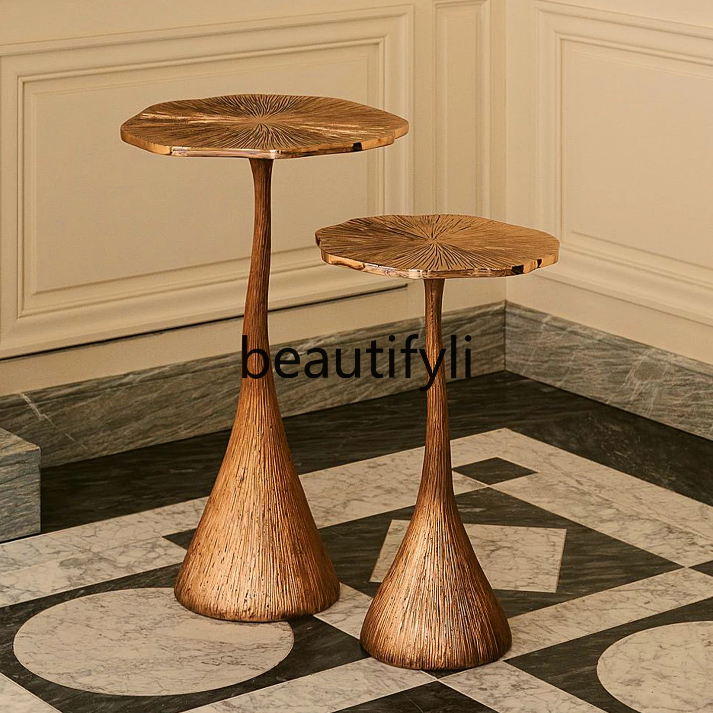 

Light Luxury Creative Living Room Sofa Corner Table Modern Designer Artistic Small Coffee Table