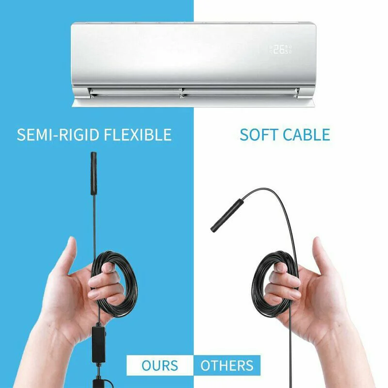 3-in-1 5.5/8mm USB Type-C Endoscope Camera 1080P 720P 480P, IP67 Waterproof Snake Borescope for Android OTG Phone PC, Car Sewer