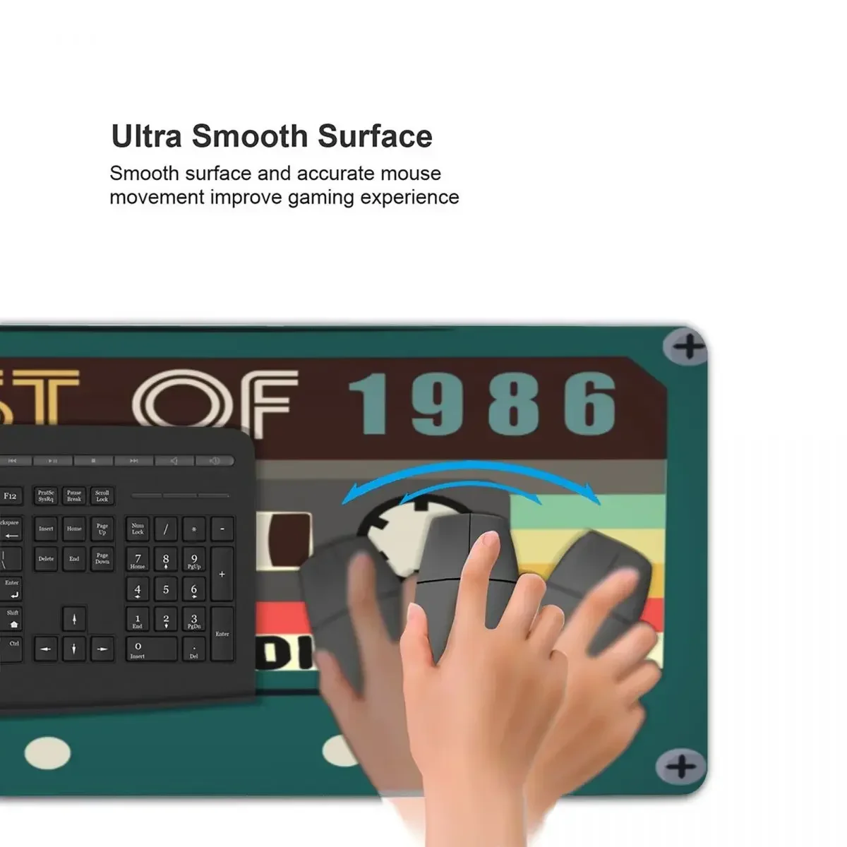 Cassete grande mouse pad teclado do computador mouse tapete gamer pc portátil tapete de mesa acessórios de escritório tapetes de mesa