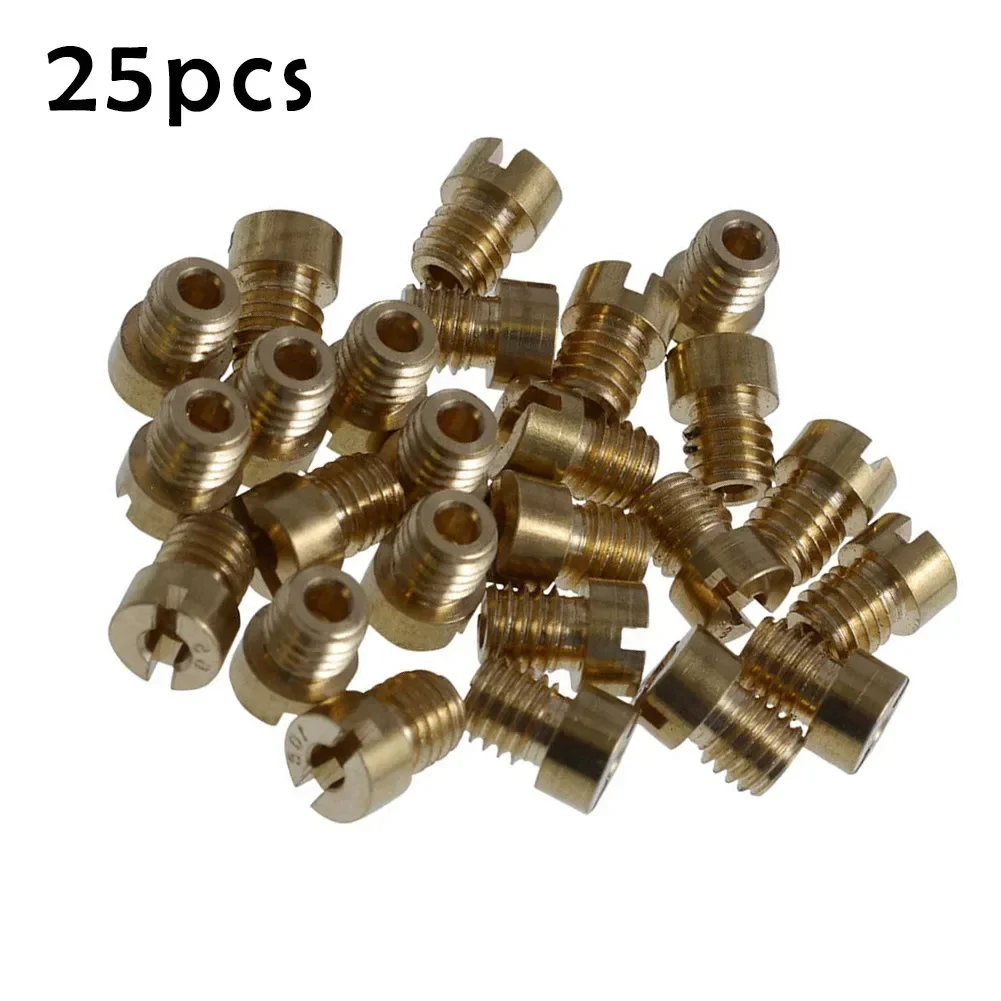 25x Main Jet Nozzles 55-115 M5 For Dellorto PHBG 21 19.5 19 SHA 13 14 15 16 19 20 SHBC 19 5mm Carburetor Main Jet Set NEW