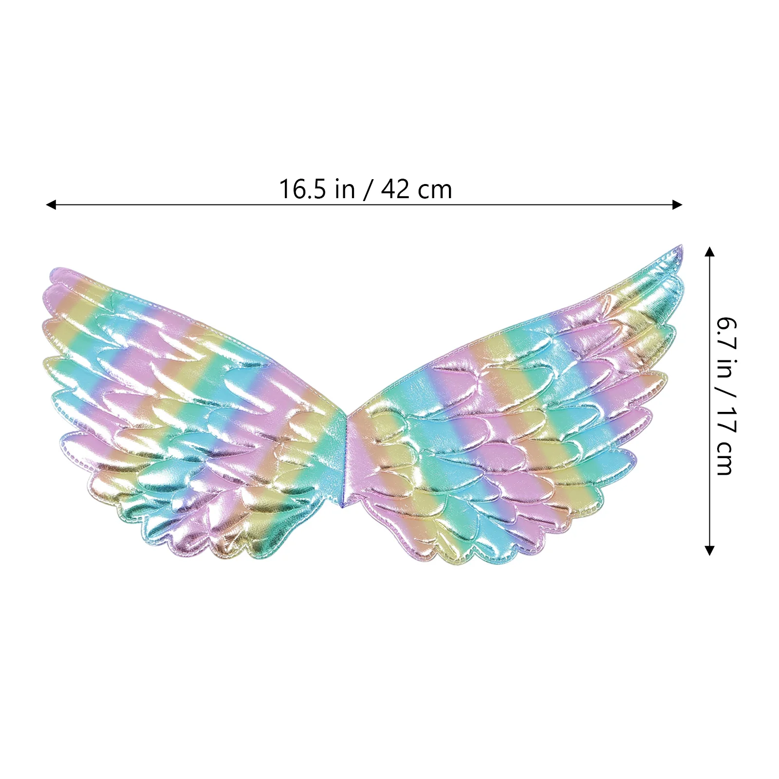 2 pezzi di ali colorate per cosplay, per vestire la festa, Natale, Capodanno, regalo, spettacolo teatrale, foto