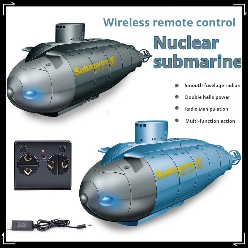 어린이 전기 6 방향 무선 리모컨 미니 잠수함 모델, 소년 경쟁 다이빙 장난감 보트, 독특한 크리스마스 선물
