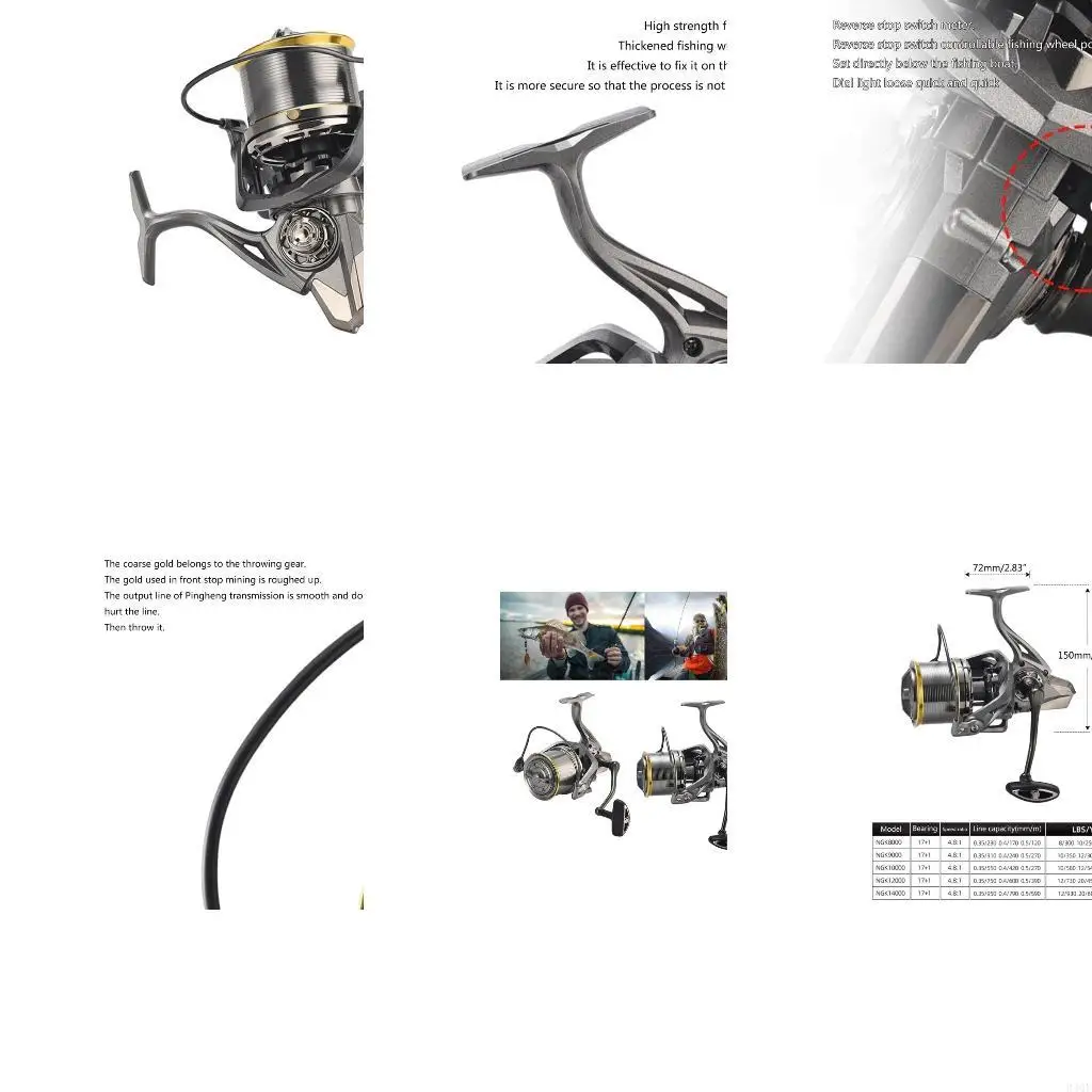 

340F Metal Body Reel for Saltwater Freshwater Sea Fishing Lake Fishing Reel