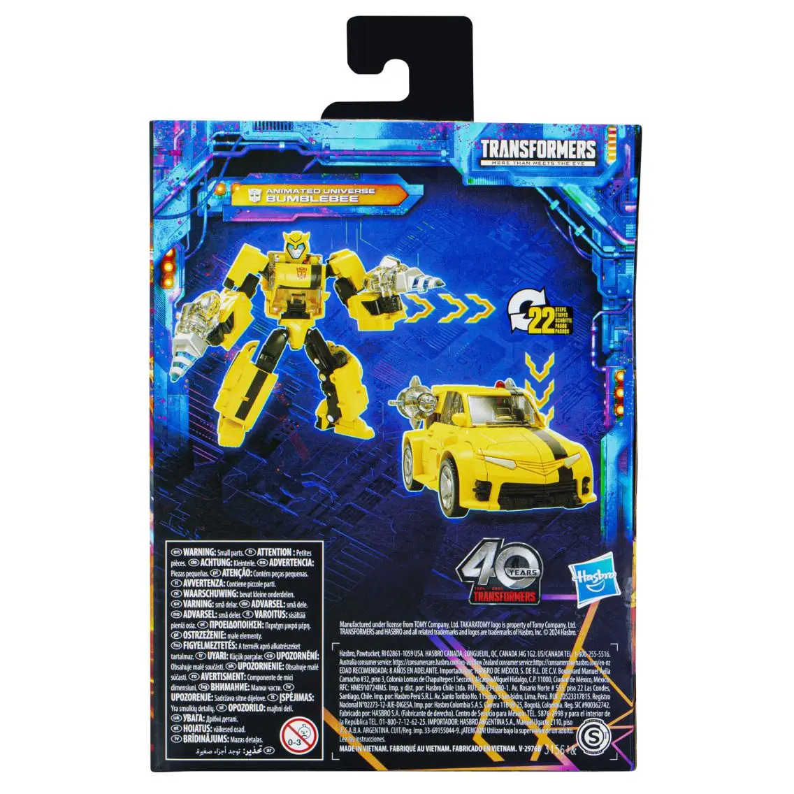 Hasbro Transformers Legacy: United Deluxe Class anime Universe Bumblebee, modelo de juguete, figuras de acción