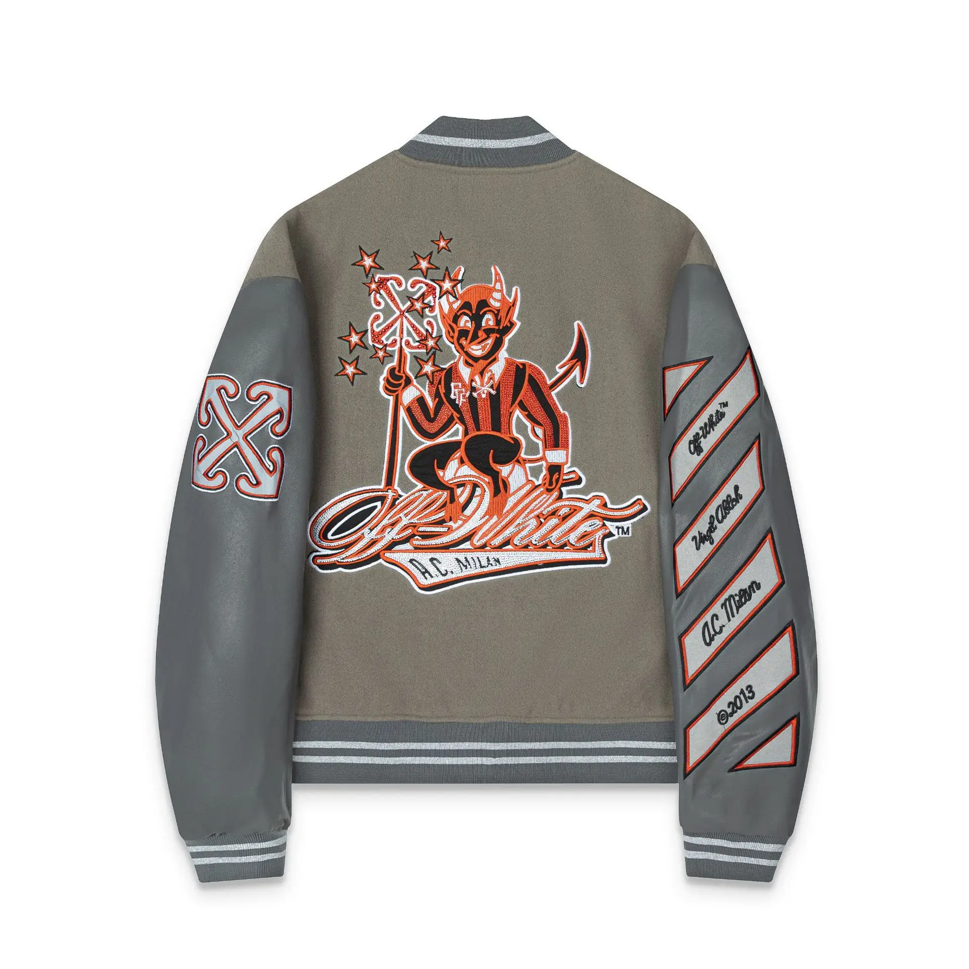 Wedone Tra Heavy Ricamo Strass Baseball Jaet Street Sle Capispalla da uomo Lungo modello a strisce Sve Materiale PU
