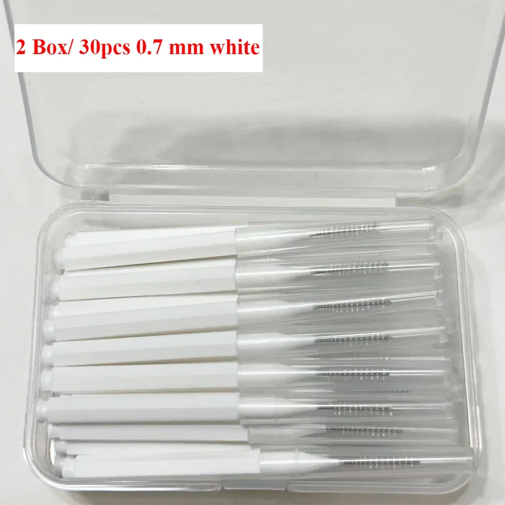 30pcs Interdentale Borstels Tandheelkundige Borstel Tanden Voor Tandheelkundige Orthodontische Schoon Tanden Schoonmaken Gereedschap Zachte Borstels