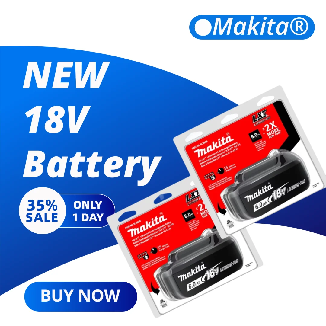 

Makita 18V 6.0Ah rechargeable battery for replacing Makita BL1830 BL1850B BL1860B suitable for Makita tools