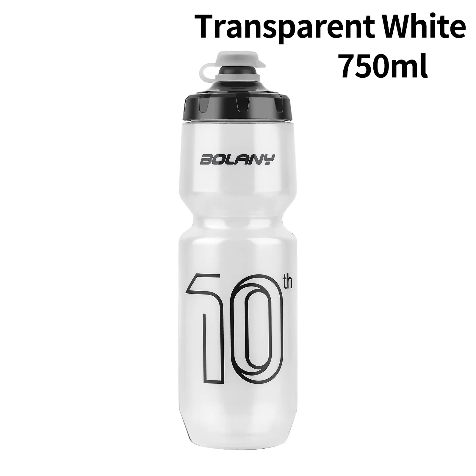 BOLANY Fahrrad-Wasserflasche mit großem Fassungsvermögen, PP5, auslaufsicher, Radfahren, Outdoor-Sport, Auspresswasserflasche, Fitness, 750 ml