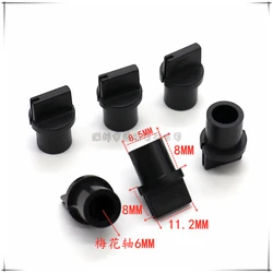 10PCS 8.5*16MM plastic straight line type Knob Potentiometer Knob cap Amplifier volume Knob cap Flower Shaped Inner Hole 6mm