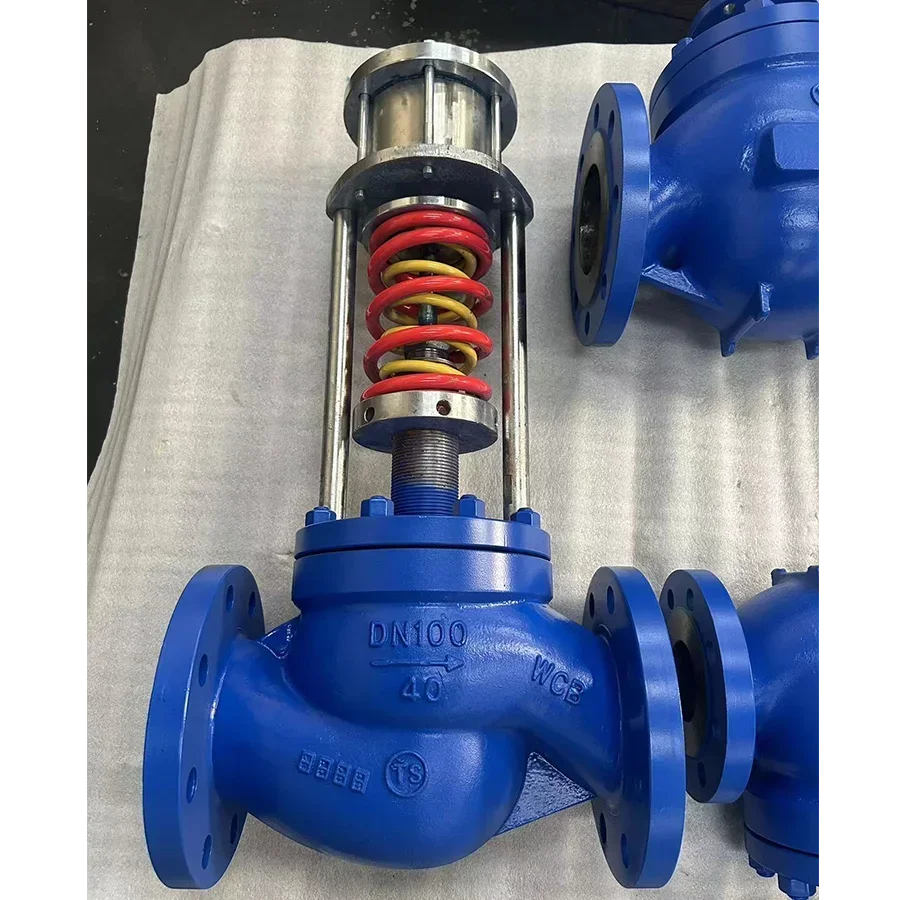 

40bar casting steel WCB 4" DN100 450 degree flange pressure self operated control valve for steam